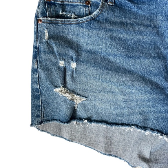 Abercrombie & Fitch Women’s The Mom Short High Rise Denim Size 35/20 - Picture 6 of 7